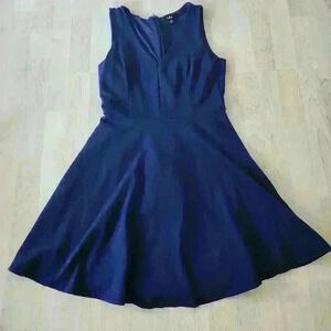 Lulu's Navy Blue Midi Dress